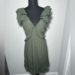 Olive Green Dress
